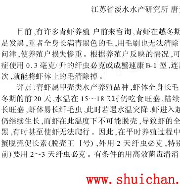 青蝦得了長毛黑殼病怎么辦